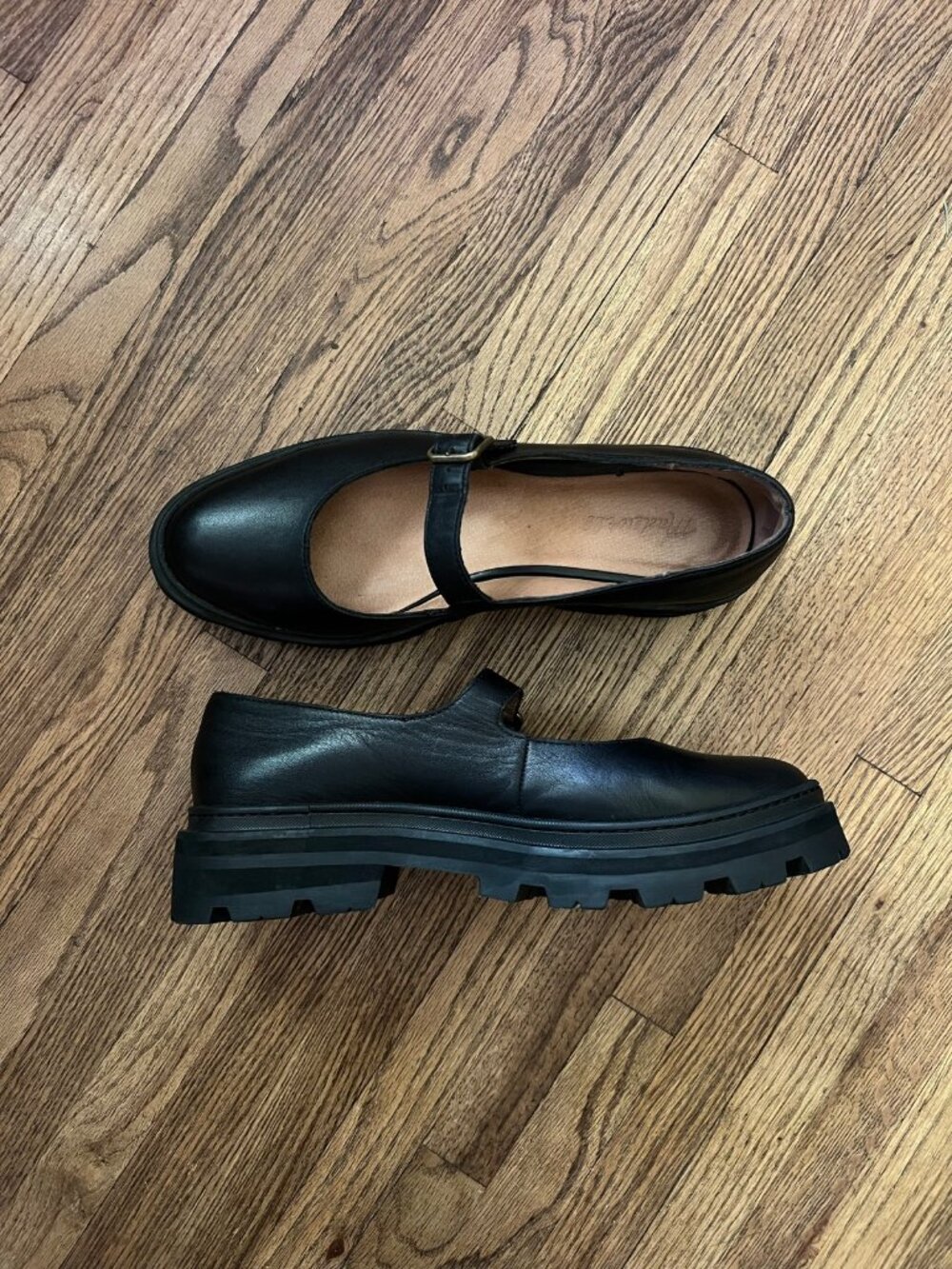 Madewell Mary Janes Womens 9.5 The Freya Lugsole Platform Leather Minimalist